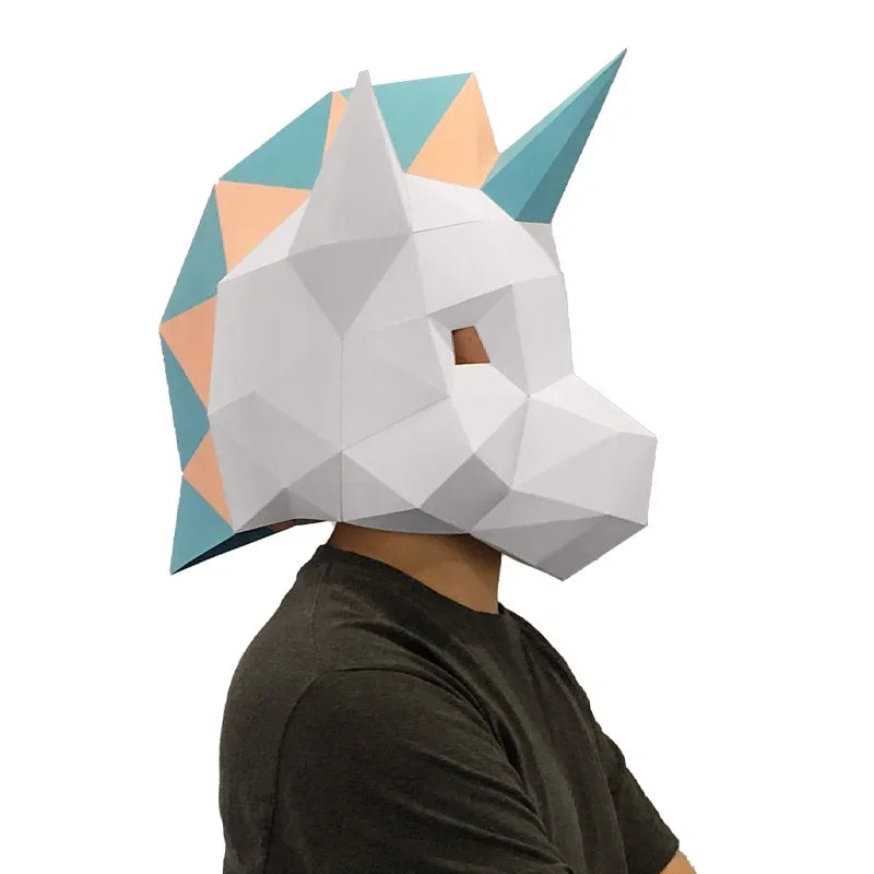 DIY 3D Paper Papercraft Kit – UrbanFolds Papercraft Kit – DIY papercraft kit, angle view