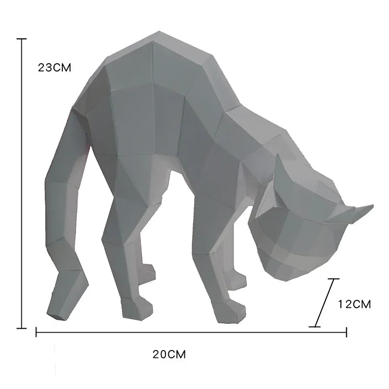 DIY 3D Paper Papercraft Kit – UrbanFolds Papercraft Kit – DIY papercraft kit, front view