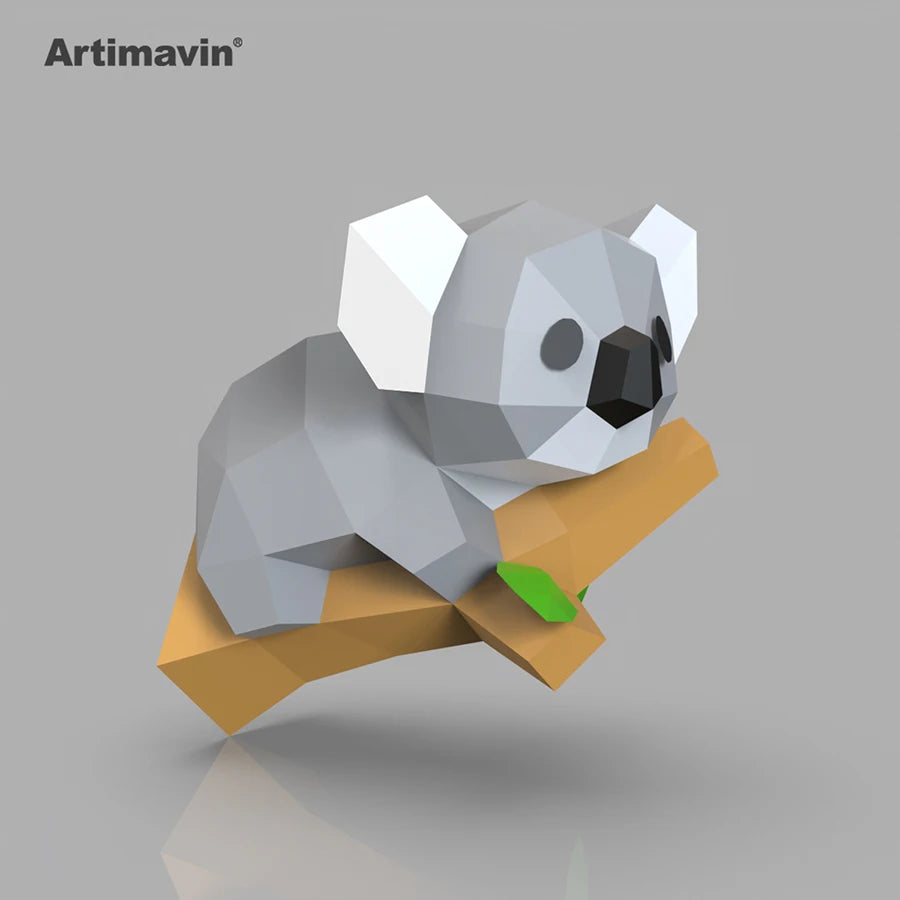 DIY 3D Paper Papercraft Kit – UrbanFolds Papercraft Kit – DIY papercraft kit, front view