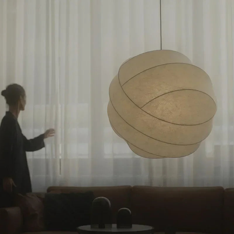 Modern Paper Modern Modern Noguchi Isamu Bedroom Restaurant Chandeliers Japanese Style Wabi-sabi Style Atmosphere Ball Ric...
