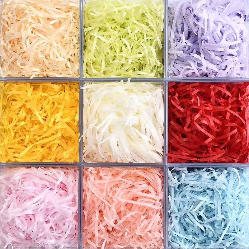 DIY 3D Paper Multicolored Shredded Crinkle Strands Shredded Crinkle Confetti Gift Box Filling Party Wedding Christmas – Ur...