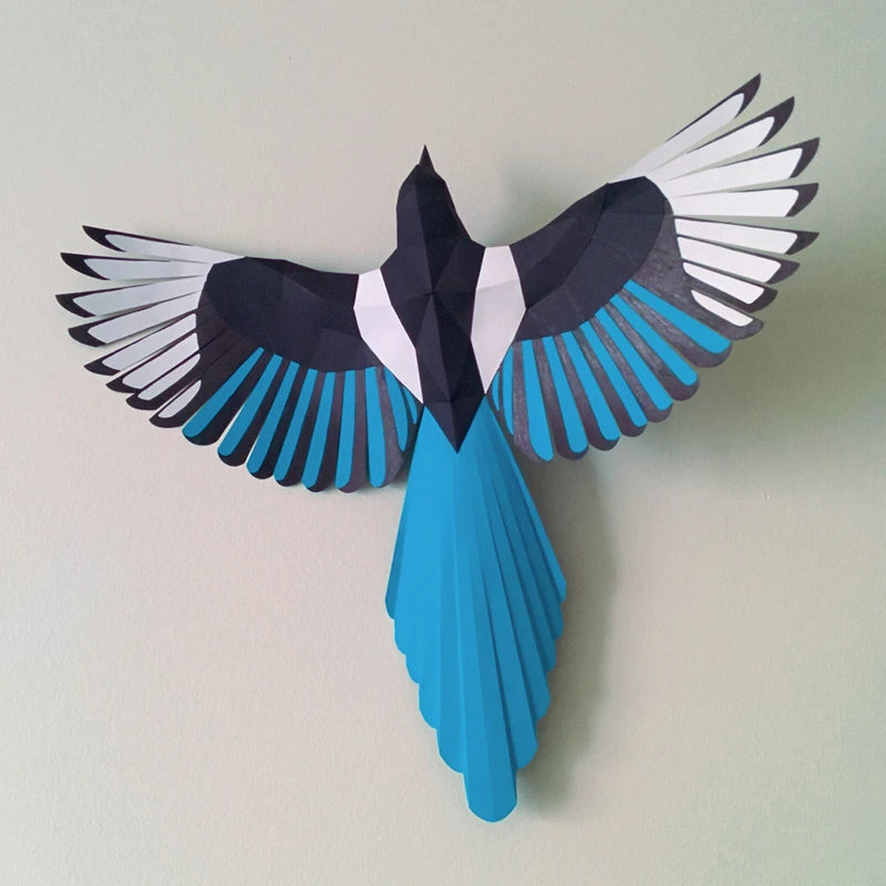 DIY 3D Paper Papercraft Kit – UrbanFolds Papercraft Kit – DIY papercraft kit, angle view