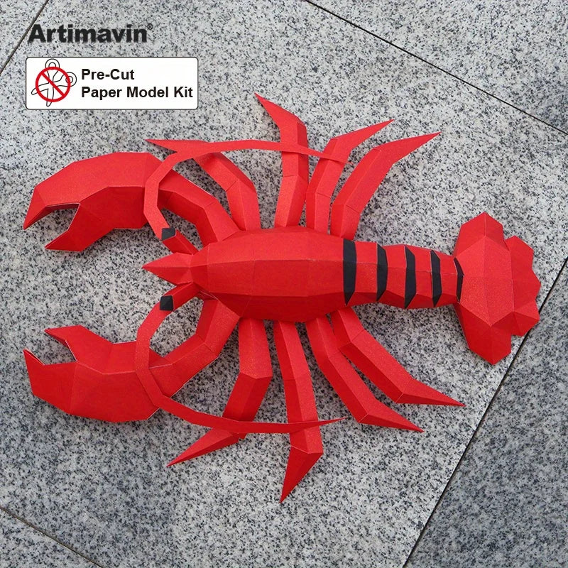 DIY 3D Paper Papercraft Kit – UrbanFolds Papercraft Kit – DIY papercraft kit, in use