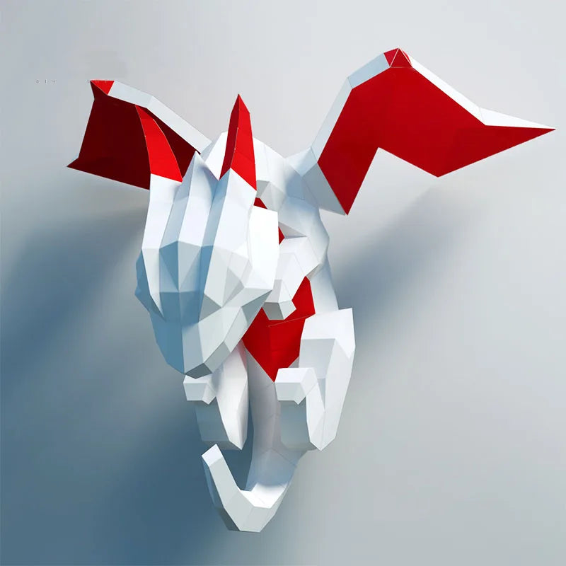 DIY 3D Paper Faucet hanging three-dimensional ation hanging ation art – Geometric Papercraft Kit – DIY papercraft kit, fro...