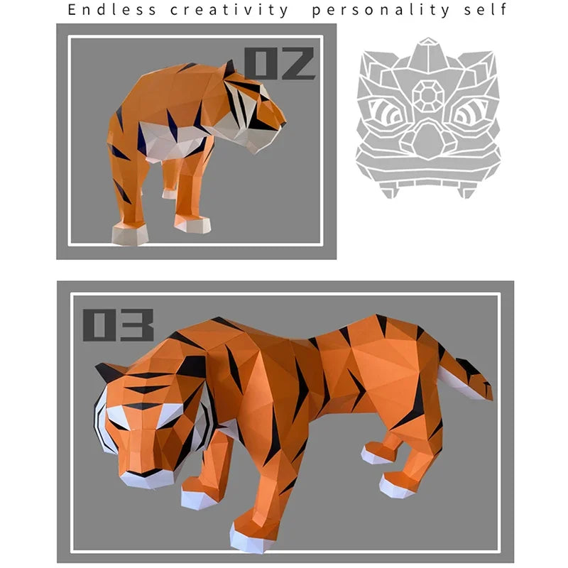 DIY 3D Paper Papercraft Kit – UrbanFolds Papercraft Kit – DIY papercraft kit, in use