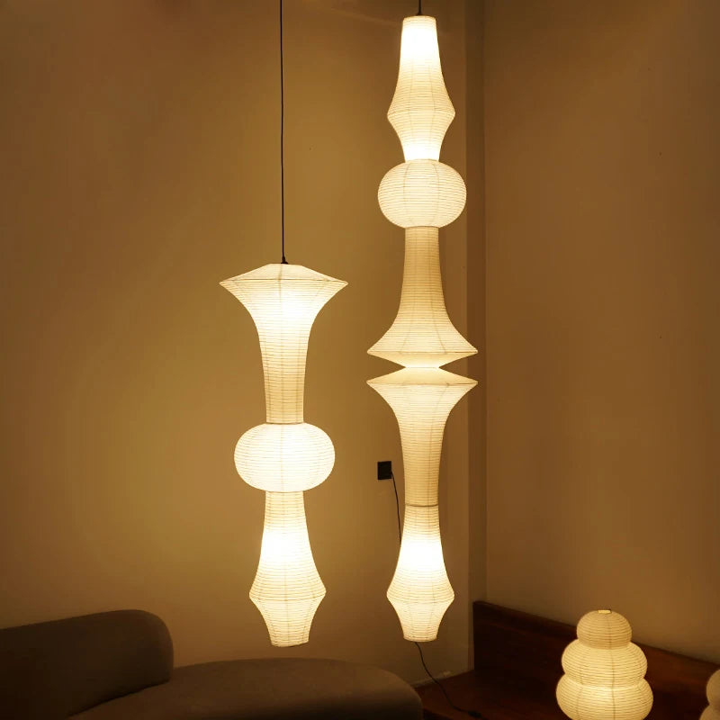 Modern Paper Modern Modern Nordic Wabi Sabi Wind Rice Led Lights Living Room Bedroom Corner Chandelier Duplex Loft Bedside...