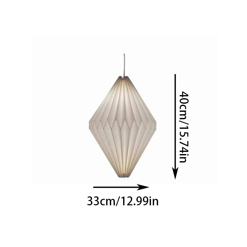 Nordic Style Foldable Lantern Lampshade White Paper Lamp Cover Origami Pendant Lampshade For Living Room Restaurant Bar Cafe