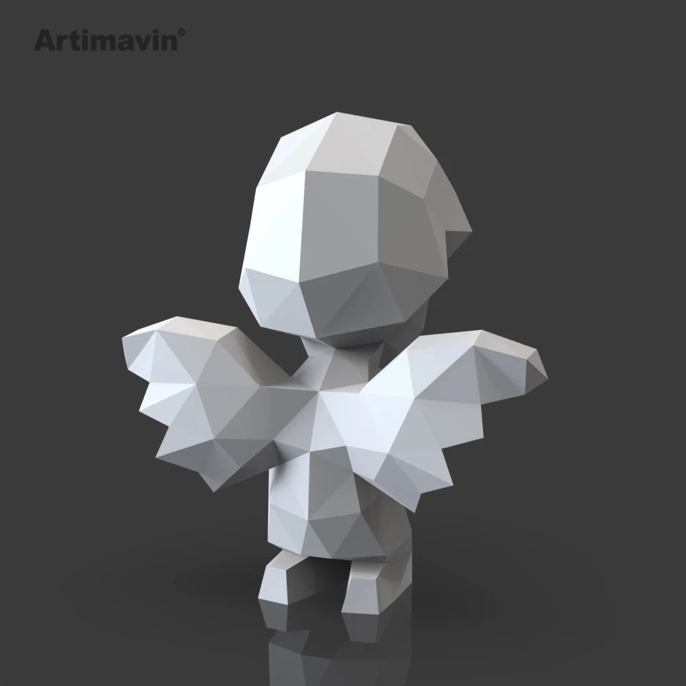 DIY 3D Paper Papercraft Kit – UrbanFolds Papercraft Kit – DIY papercraft kit, in use