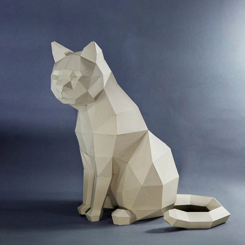 DIY 3D Paper Papercraft Kit – UrbanFolds Papercraft Kit – DIY papercraft kit, front view