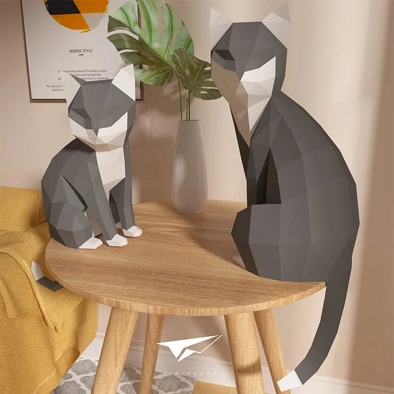 DIY 3D Paper Papercraft Kit – UrbanFolds Papercraft Kit – DIY papercraft kit, angle view