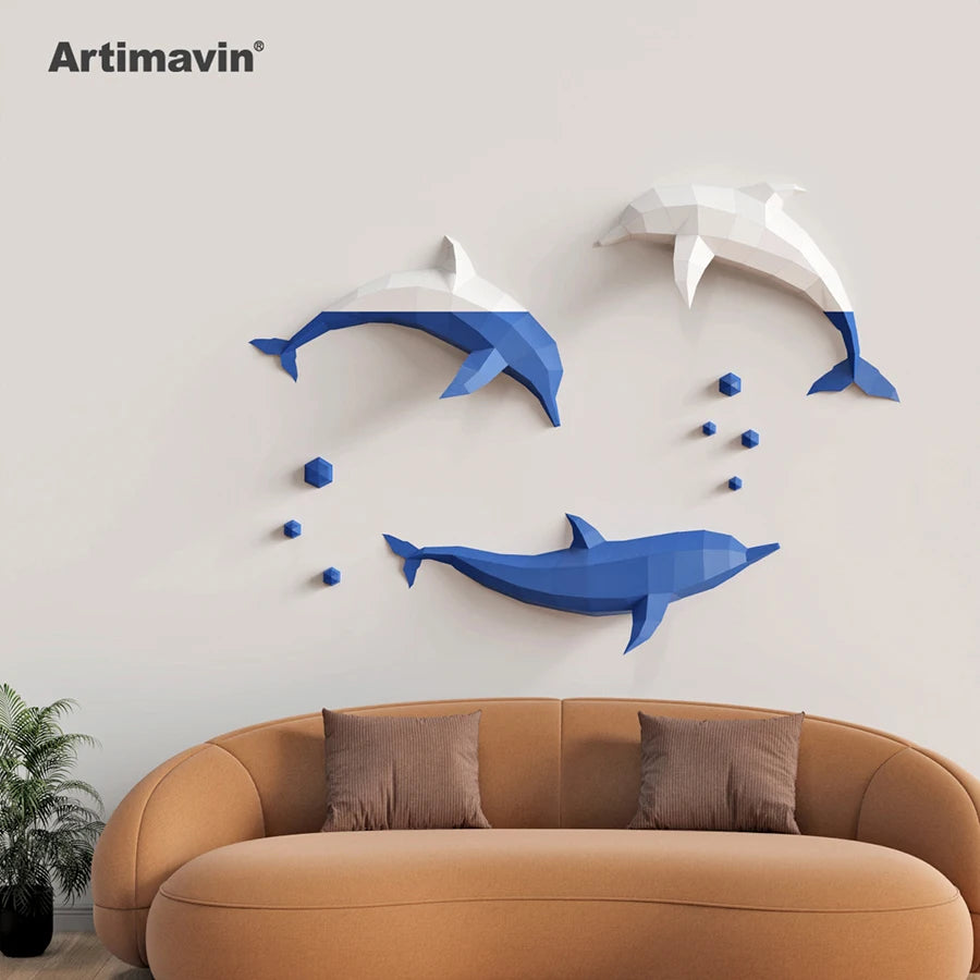 DIY 3D Paper Papercraft Kit – UrbanFolds Papercraft Kit – DIY papercraft kit, angle view
