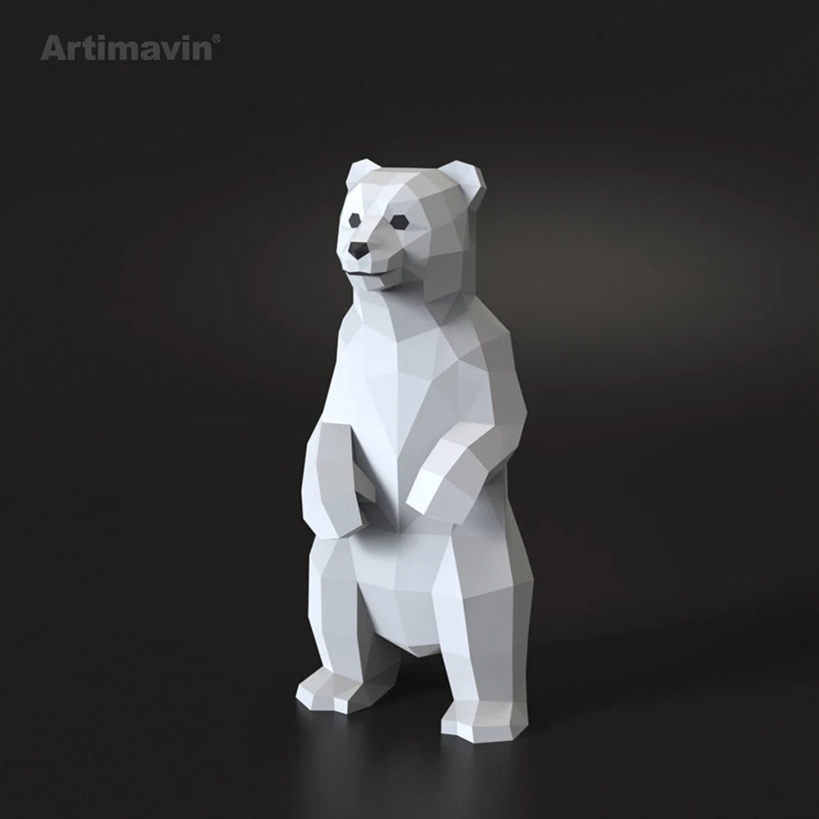 DIY 3D Paper Papercraft Kit – UrbanFolds Papercraft Kit – DIY papercraft kit, front view