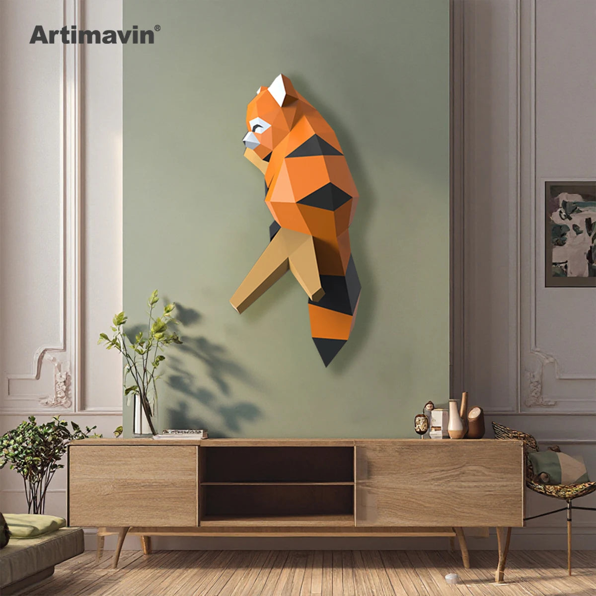 DIY 3D Paper Papercraft Kit – UrbanFolds Papercraft Kit – DIY papercraft kit, angle view