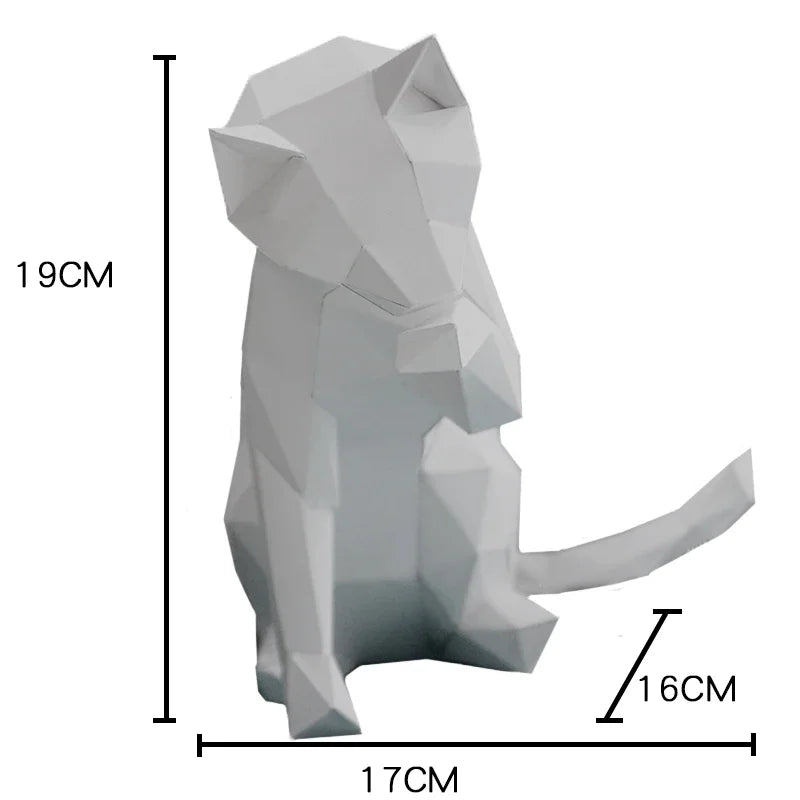 DIY 3D Paper Papercraft Kit – UrbanFolds Papercraft Kit – DIY papercraft kit, front view