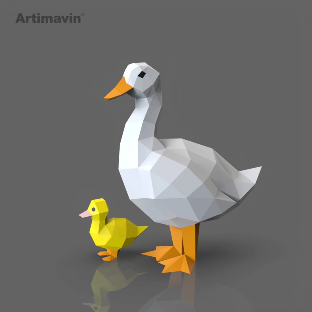 DIY 3D Paper Papercraft Kit – UrbanFolds Papercraft Kit – DIY papercraft kit, front view