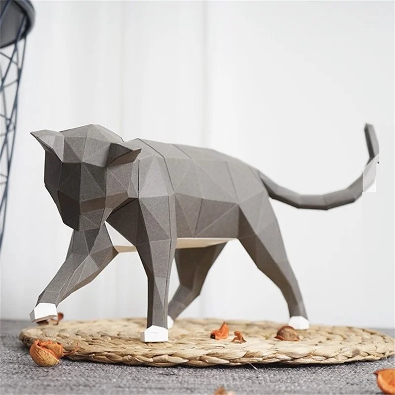 DIY 3D Paper Papercraft Kit – UrbanFolds Papercraft Kit – DIY papercraft kit, front view