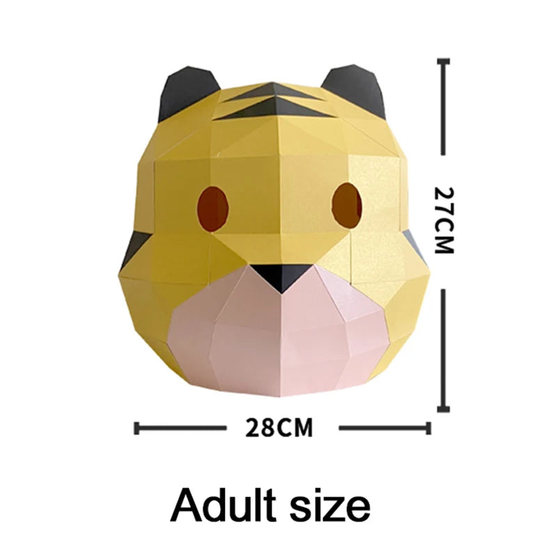 DIY 3D Paper Papercraft Kit – UrbanFolds Papercraft Kit – DIY papercraft kit, front view