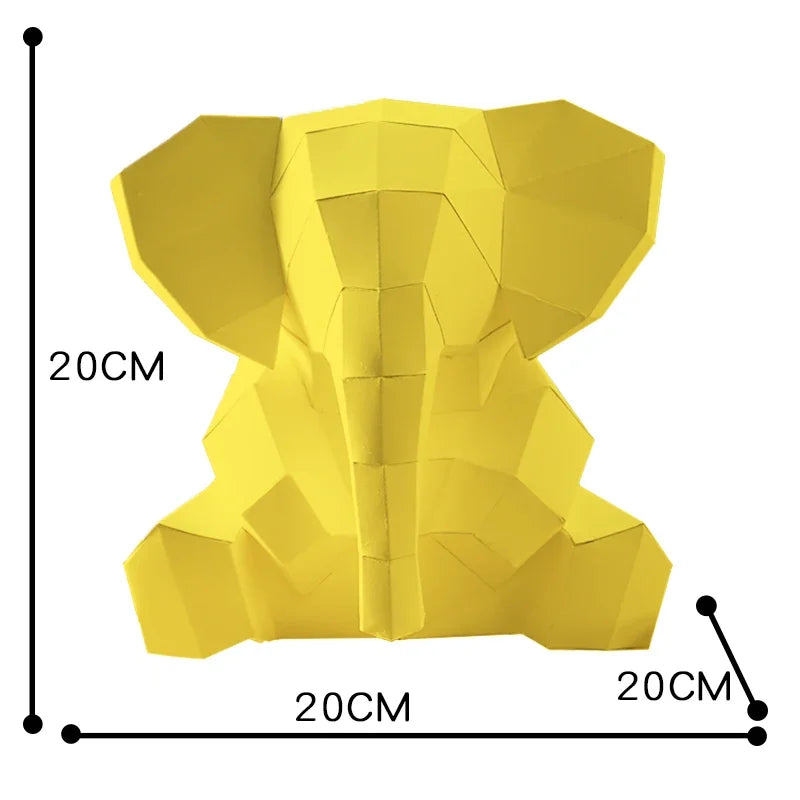 DIY 3D Paper Papercraft Kit – UrbanFolds Papercraft Kit – DIY papercraft kit, front view
