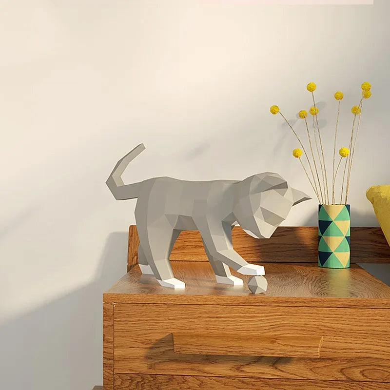 DIY 3D Paper Papercraft Kit – UrbanFolds Papercraft Kit – DIY papercraft kit, in use