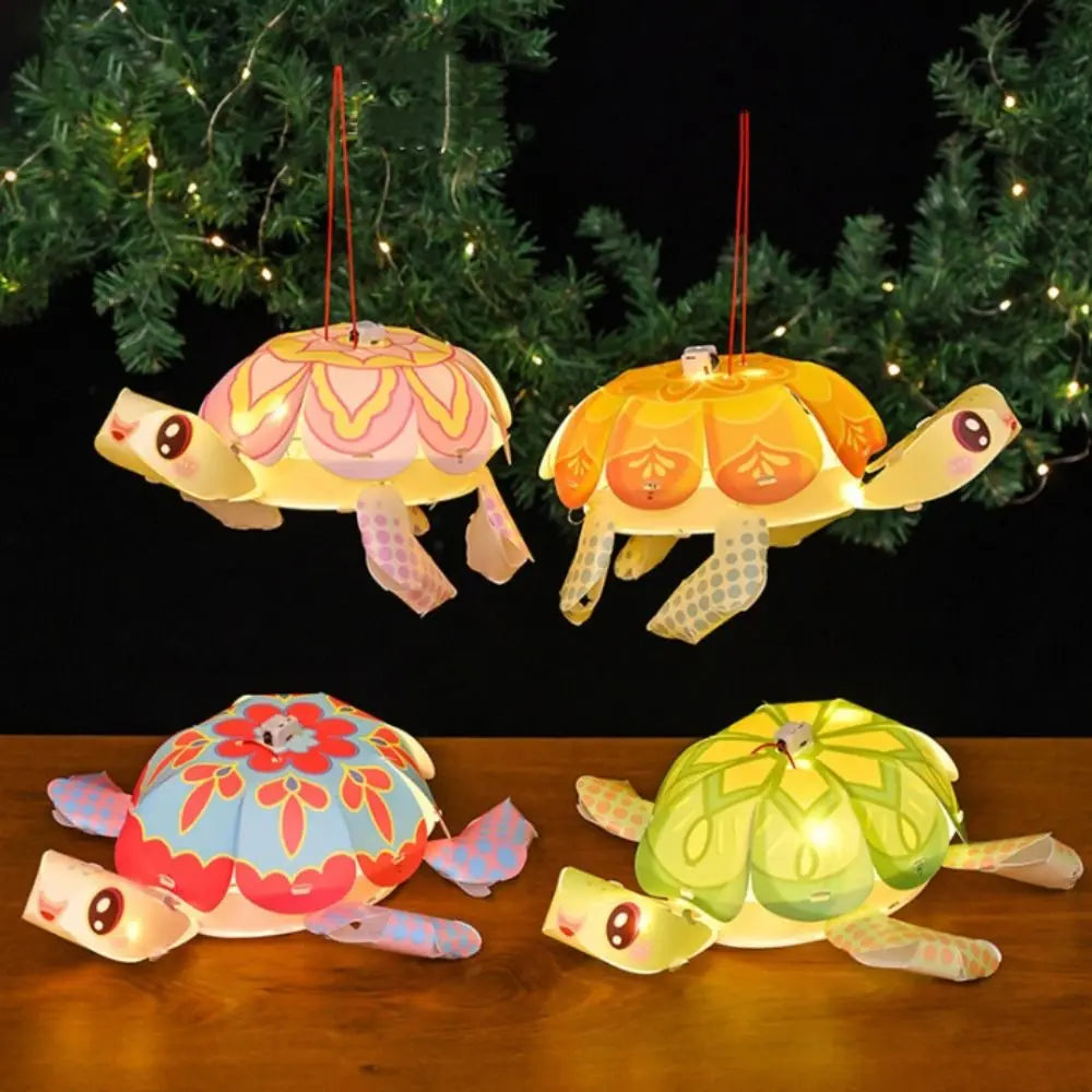 Modern Paper Modern Modern Cartoon Middle Autumn Festival LED Light Craft Turtle-Shaped s Cute Luminous – Folded – Folded ...