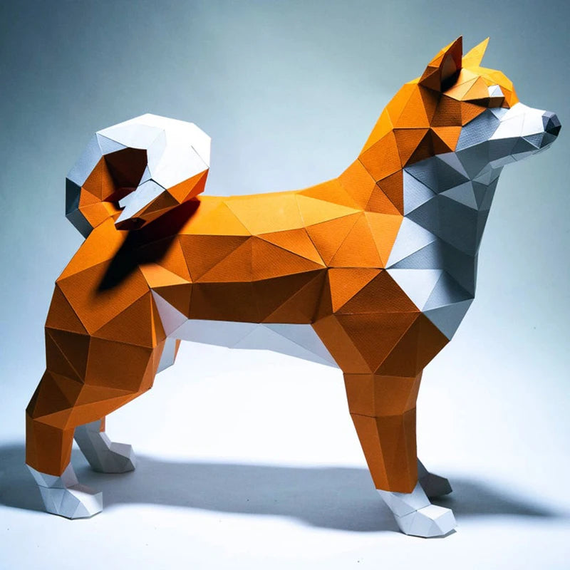 DIY 3D Paper Cardboard Animal – Craft – UrbanFolds craft – UrbanFolds craft – UrbanFolds Papercraft Kit – DIY papercraft k...