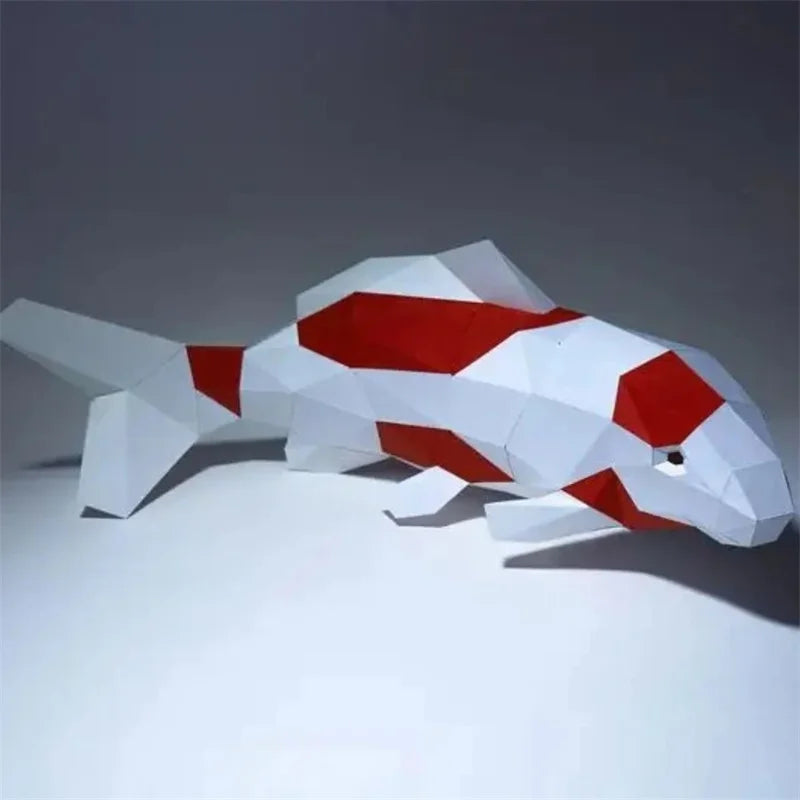 DIY 3D Paper Papercraft Kit – UrbanFolds Papercraft Kit – DIY papercraft kit, angle view