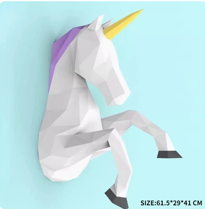 DIY 3D Paper Papercraft Kit – UrbanFolds Papercraft Kit – DIY papercraft kit, front view