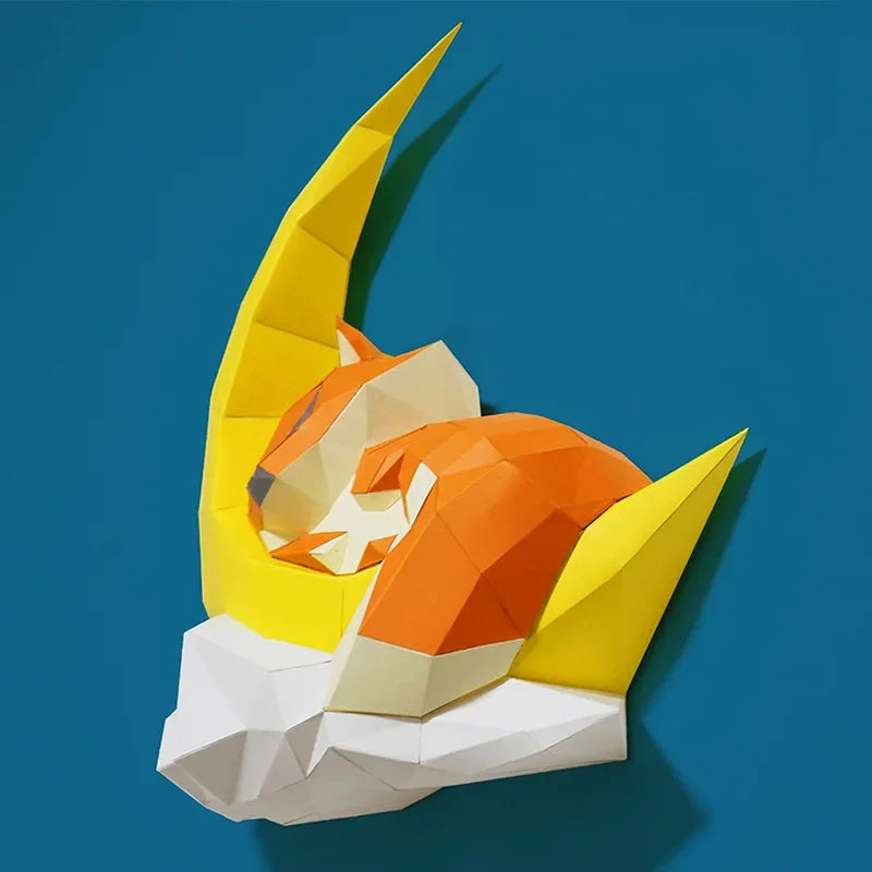 DIY 3D Paper Papercraft Kit – UrbanFolds Papercraft Kit – DIY papercraft kit, in use