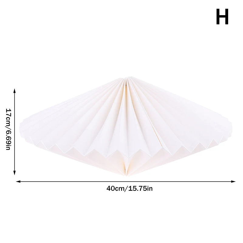 Household Paper Lantern Shade Nordic Style Folding Pendant Light Art Shade Decorative Light Cover For Home Living Room Decor