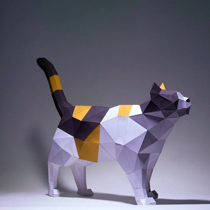 DIY 3D Paper Papercraft Kit – UrbanFolds Papercraft Kit – DIY papercraft kit, front view