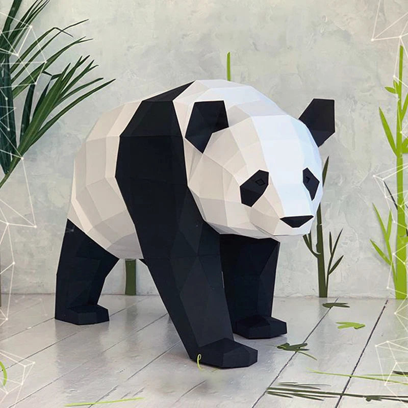 DIY 3D Paper 90 CM Walking Panda – UrbanFolds craft – UrbanFolds craft – UrbanFolds Papercraft Kit – DIY papercraft kit, f...