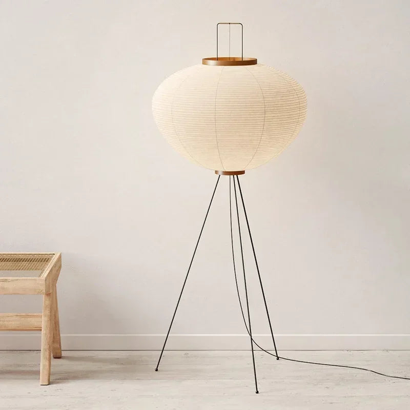 Modern Paper Modern Modern Noguchi Akari Rice Light Japanese Wabi Sabi Vintage Standing for Bedroom Living Room House Beds...