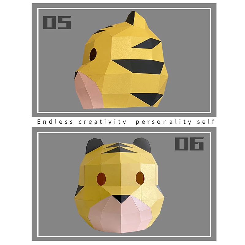 DIY 3D Paper Papercraft Kit – UrbanFolds Papercraft Kit – DIY papercraft kit, package contents
