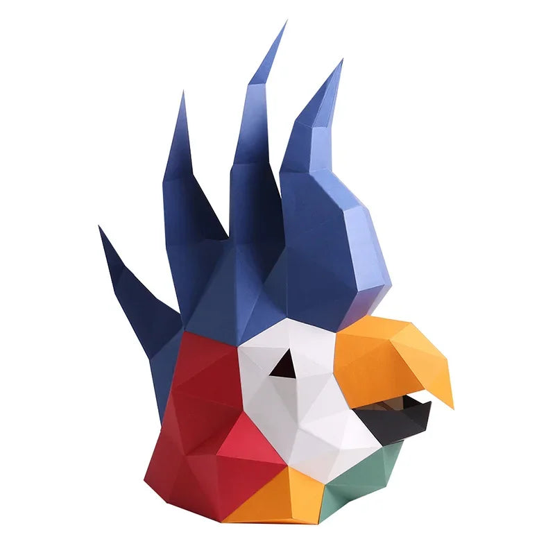 DIY 3D Paper Papercraft Kit – UrbanFolds Papercraft Kit – DIY papercraft kit, front view