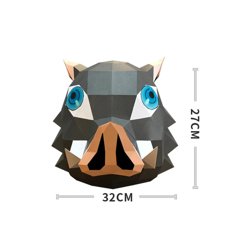 DIY 3D Paper Papercraft Kit – UrbanFolds Papercraft Kit – DIY papercraft kit, front view