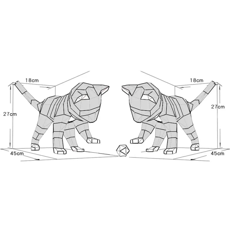 DIY 3D Paper Papercraft Kit – UrbanFolds Papercraft Kit – DIY papercraft kit, package contents