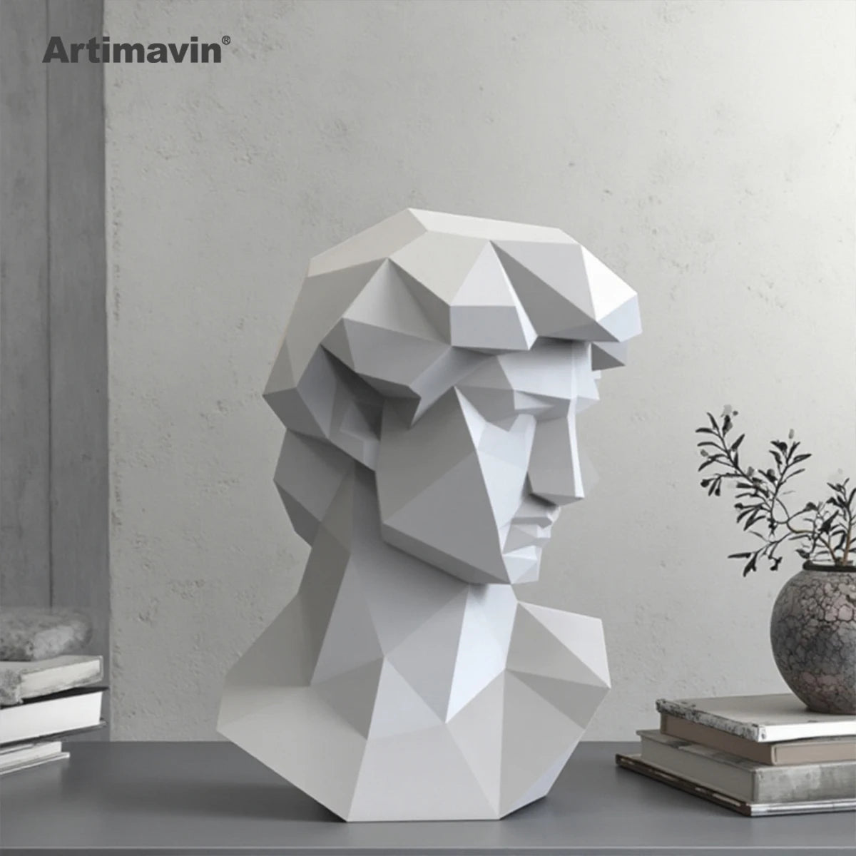 DIY 3D Paper Michelangelo Statue Creative Three-dimensional Origami Ornaments Art ation Handmade Tide Play – Geometric Pap...