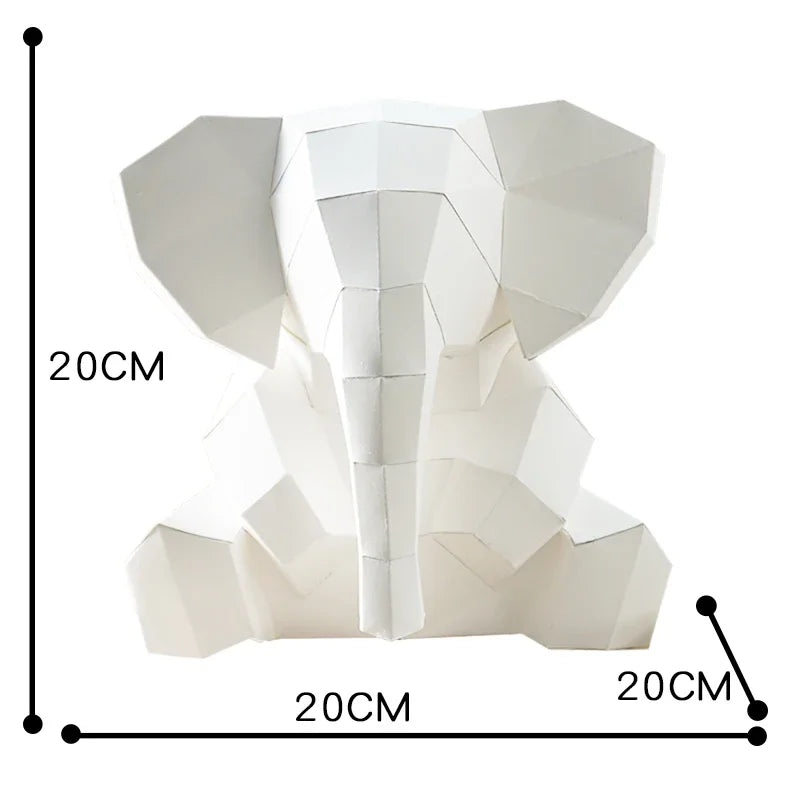 DIY 3D Paper Papercraft Kit – UrbanFolds Papercraft Kit – DIY papercraft kit, front view