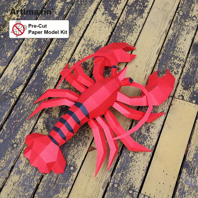 DIY 3D Paper Papercraft Kit – UrbanFolds Papercraft Kit – DIY papercraft kit, front view
