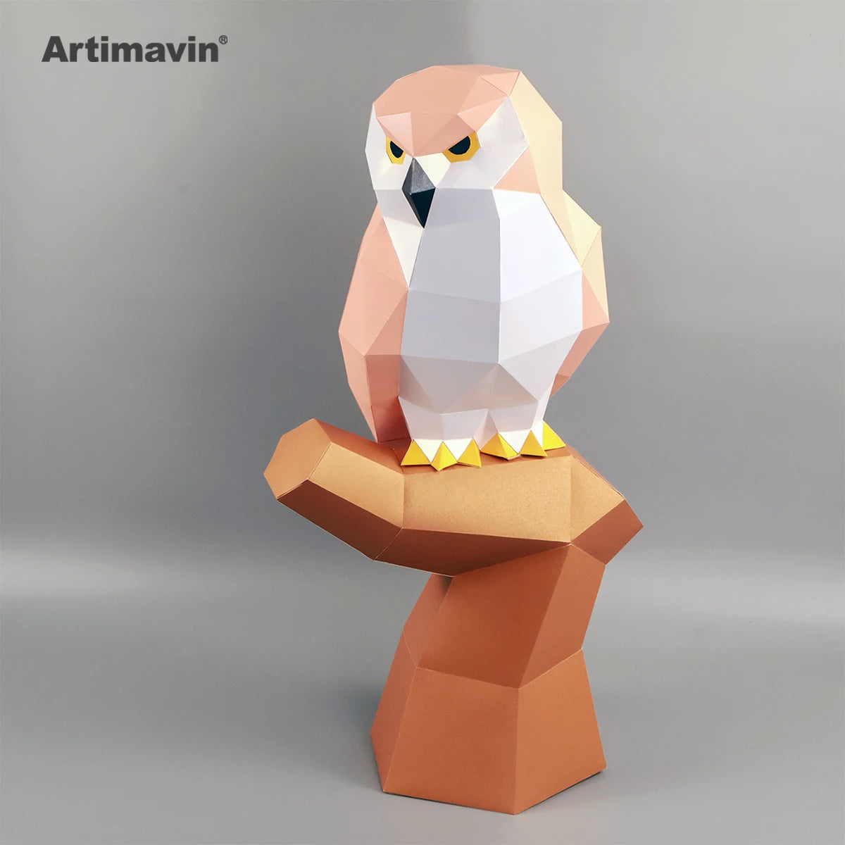 DIY 3D Paper Papercraft Kit – UrbanFolds Papercraft Kit – DIY papercraft kit, angle view