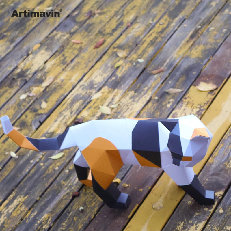 DIY 3D Paper Papercraft Kit – UrbanFolds Papercraft Kit – DIY papercraft kit, in use