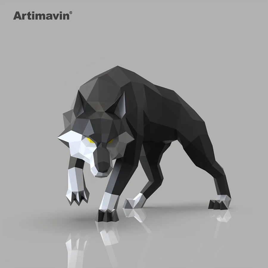 DIY 3D Paper Papercraft Kit – UrbanFolds Papercraft Kit – DIY papercraft kit, front view