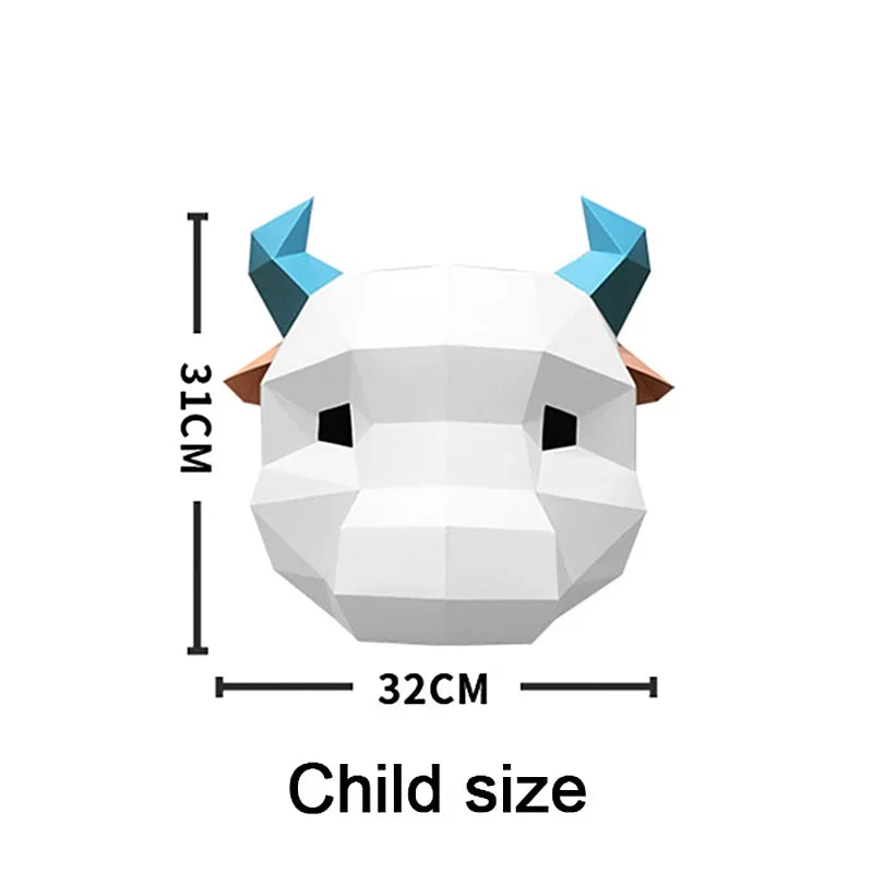 DIY 3D Paper Papercraft Kit – UrbanFolds Papercraft Kit – DIY papercraft kit, front view