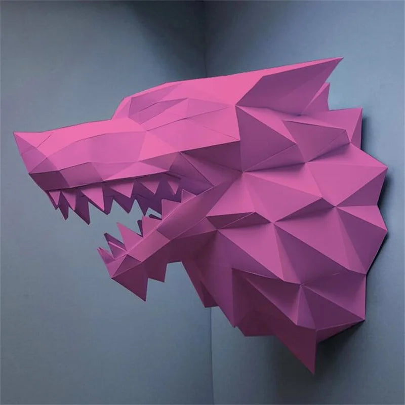 DIY 3D Paper Papercraft Kit – UrbanFolds Papercraft Kit – DIY papercraft kit, front view