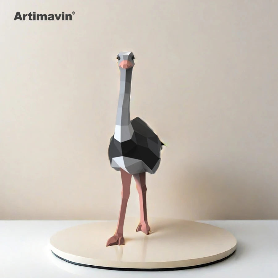 DIY 3D Paper Papercraft Kit – UrbanFolds Papercraft Kit – DIY papercraft kit, angle view