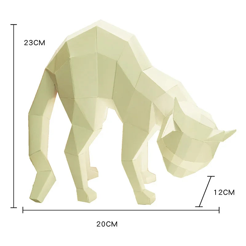 DIY 3D Paper Papercraft Kit – UrbanFolds Papercraft Kit – DIY papercraft kit, front view