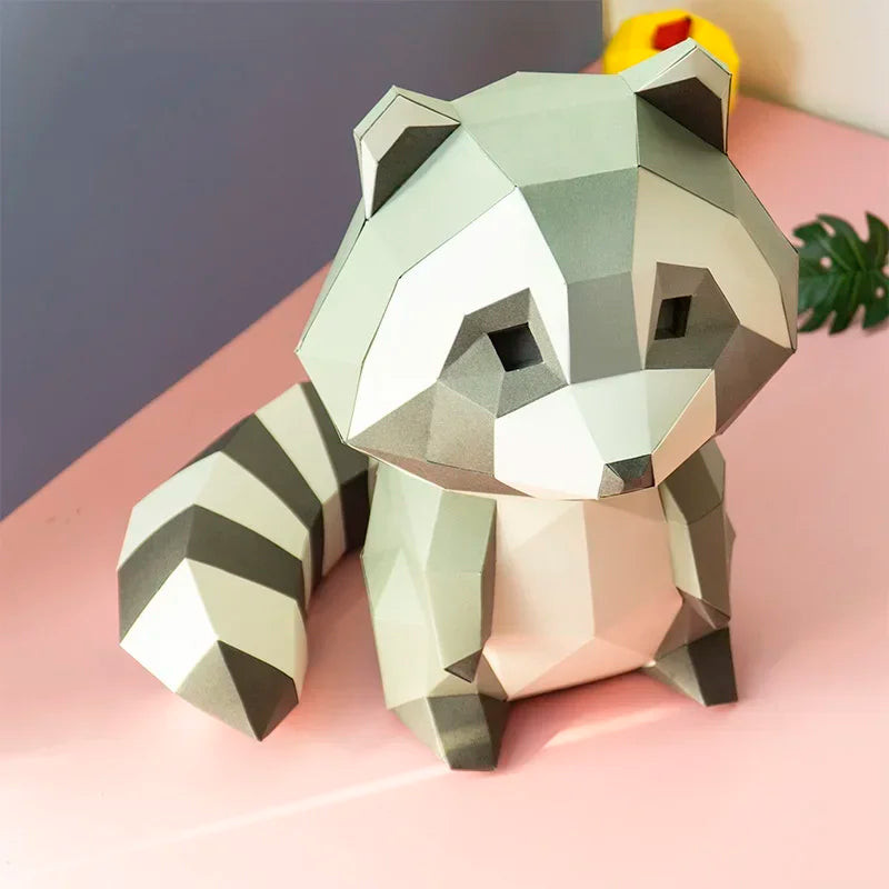 DIY 3D Paper Papercraft Kit – UrbanFolds Papercraft Kit – DIY papercraft kit, in use