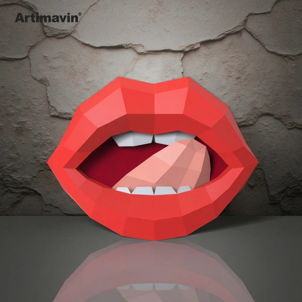 DIY 3D Paper Papercraft Kit – UrbanFolds Papercraft Kit – DIY papercraft kit, angle view