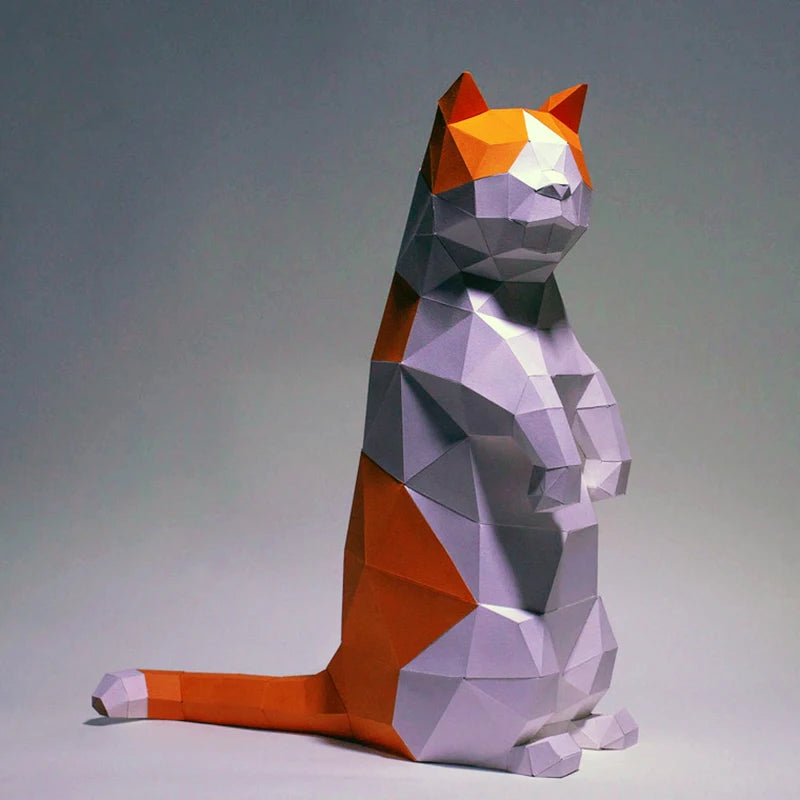 DIY 3D Paper Papercraft Kit – UrbanFolds Papercraft Kit – DIY papercraft kit, front view