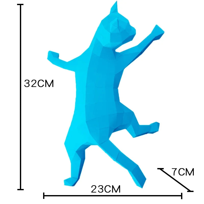 DIY 3D Paper Papercraft Kit – UrbanFolds Papercraft Kit – DIY papercraft kit, front view